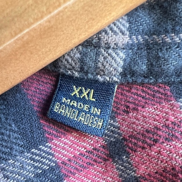 Jachs Heritage 100% Cotton Flannel Button Front Plaid Shirt Men’s Size XXL 2XL - Picture 9 of 13